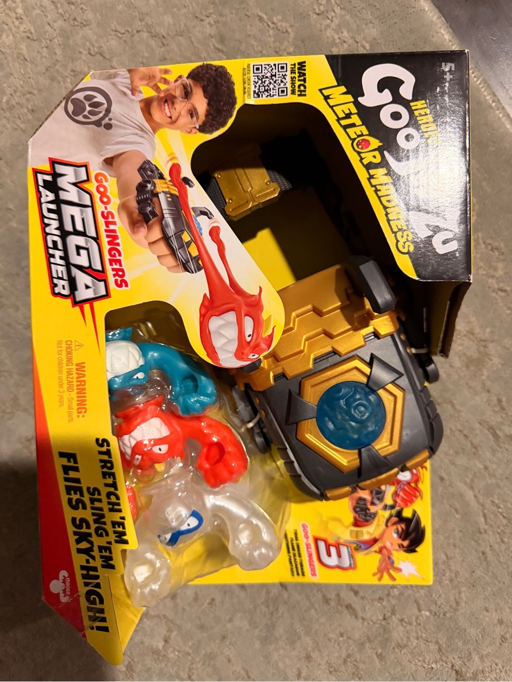 Meteor Madness Mega Launcher Playset - Gold and Blue